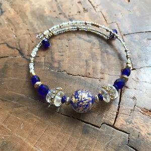 Murano Venetian Beaded Glass Bracelet